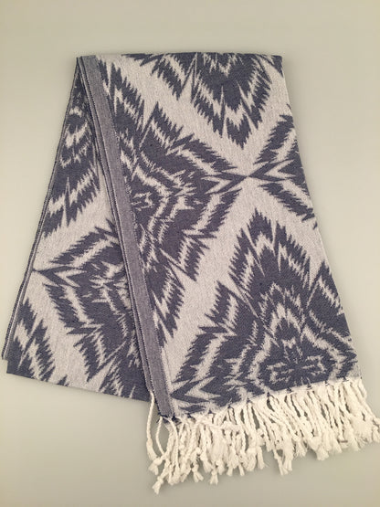 Турецкое жаккардовое полотенце Пештемаль Larisa (300г / 400г)