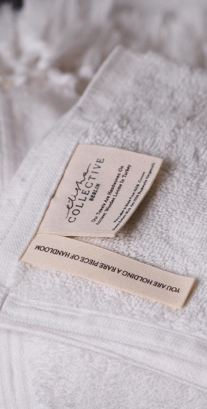 1000 pcs - COTTON LABEL: Custom design printed label production order