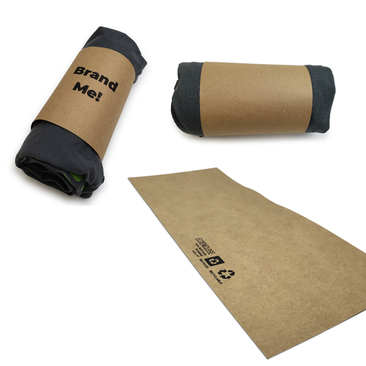 1000 шт - WRAP BAND: Брендированная этикетка с индивидуальной печатью на глянцевой или матовой целлофановой бумаге с покрытием или без покрытия